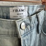 frame denim Le High Straight Jeans Acid Wash Trendy Y2K Vibes Fray Folded Hem 28 Photo 8