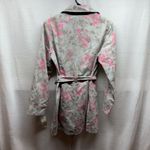 Relativity ‎ Gray and Pink Pattern Trench Coat - Small Photo 9