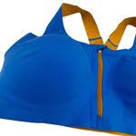 Brooks  Blue Dare Zip Front 2.0 DriLayer Sports Bra Size 40DD/E Photo 1