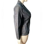Gap Vintage Y2K Dark Blue raw Denim Blazer 8 notch collar Photo 2