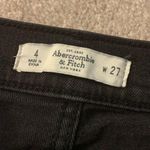 Abercrombie & Fitch High Waisted Black Jean Shorts Photo 2