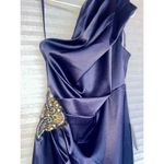Eliza J NWT $148 , Nordstrom, Missy Navy Semi-formal One-shoulder Dress, Sz 2 Photo 1