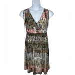 Just Love Vintage  Y2K Animal Print Smocked Midi Sundress Boho Medium Photo 1