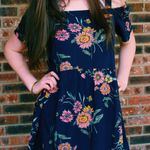 Old Navy Blue Floral Dress Photo 0