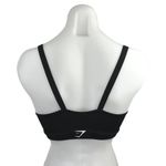 Gymshark Black Gray Scoop Neck Yoga Running Gym Athletic Sports Bra Top Size S Photo 1