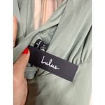 Lulus NWT  Promise Of Love Sage Brush Flutter Sleeve Maxi Dress Bridesmaid Size M Photo 4
