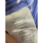 Calvin Klein  Blue White Nautical Vertical Striped Full Zip Collared Shirt Size L Photo 6