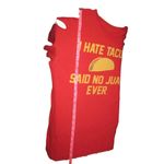 Goodie Two Sleeves I Hate Tacos Said No Juan Ever Red Graphic Essential Short Sleeve T-Shirt Size L Photo 10