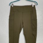 Carhartt Force Women S Olive Green Fitted Leggings Pockets Stretch Workwear Photo 2