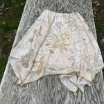 JH Collectibles Skirt Womens 14 Floral Tan Gold Whimsy Fairy Feminine Cottage Photo 5