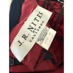 Vtg dress size 10 burnout velvet whimsigoth dark romantic vamp Red Black Hoco Photo 4