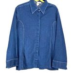 Women's Randall Jordan Denim Blouse 97% Cotton 3% Spandex 20W Sku 2694 Blue Photo 0