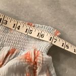 Hollister Forever 21 Size L Tropical Smocked Elastic Waist Blue Coral Flowy Shorts Photo 6