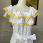 Lisa Marie Fernandez for Target Ric Rac Off The Shoulder Dress White Yellow XL Photo 3