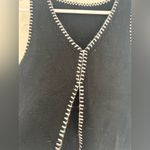 Black and White Knit Vest Top Size M Photo 4