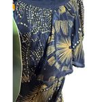 Farm Rio  Golden Foliage Black One Shoulder Maxi Dress NWT Sz. XS Photo 7