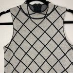 Romeo + Juliet Couture  Grey Knit Sweater Dress Mock Neck Sleeveless M RJ36405 Photo 2