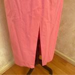 ZARA Twisted Straps Straight Cotton Dress Pink Sleeveless Round Neck Midi Sz XL Photo 7