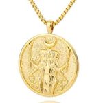 Aphrodite Necklace Gold Color Greek Mythology Gemini Goddess Pendant Photo 0