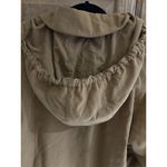 Gallery Trench Coat Removable Hood Classic Rain Coat Button Front Size 12 Medium Photo 6