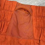Free People  The Way Home Nylon Athletic Running Shorts Rust Orange Small Photo 6