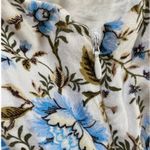 Laura Ashley  Sleeveless Linen Floral Romantic Mini Dress Lace Pockets - 12 Photo 13