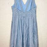 Gal Meets Glam  Samantha Striped Blue and White Dress Size 12 Photo 6