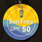 Free Country Long Sleeve Sun Block Swim Shirt Black Camo Women’s M 8-10 Photo 4