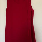 Soft Surroundings  Red Tunic Tank Top Multi Layered Blouse Keyhole Classic Casual Photo 0