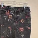 Bandolino Black Floral Skinny Jeans Photo 6