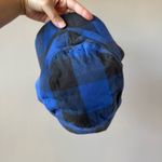 Aerie NWT Women’s Blue and Black Plaid Bucket Hat One Size Photo 5