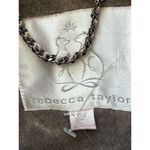 Rebecca Taylor  Wool Angora Blend Animal Print Peplum Jacket Blazer‎ Tan Size 6 Photo 6