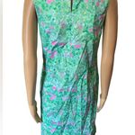Gillian Valentine Green Pink Cottagecore Fairy Floral Clover Heart Mini Dress Size M Photo 3