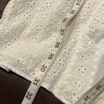 Selfie Juniors White Eyelet Dress Large Cotton Sleeveless Cute Summer Graduation Photo 1