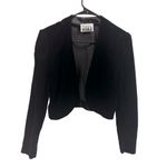 Vintage Black Velvet Karen Lucas for Niki Long Sleeve Cropped Shrug Jacket M Size M Photo 10