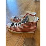 Converse Vintage American Print High Top Chuck Taylor Shoes 6 M 9w USA  Photo 1