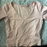 Lululemon  V-Neck light pink top- size 4  Photo 0