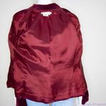 Maggy London Maggy London 100% cotton embossment burgundy velvet blazer jacket, size 10 Photo 10
