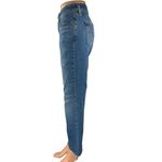 Levi's  Women's Blue Frayed Raw Hem Super Low Bootcut Flared Denim Jeans Pants 30 Photo 1