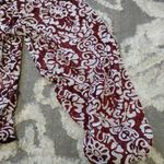 Anthropologie jacquard semi sheer peasant top Photo 5