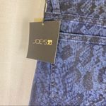 joe's jeans  The Charlie Black & Blue Snake skin Ankle Skinny Jeans Size 24 🆕 Photo 13