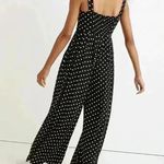 Madewell Black & White Polka Dot Jumpsuit | Tank Top Full Length Romper | Size 2 Photo 1