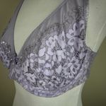 Victoria's Secret  Bra 34DD Purple Body By Victoria Unlined Demi Semi-Sheer Floral Photo 9