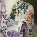 ZARA  floral linen blend long sleeve mini dress Medium Photo 5