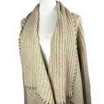 St John Sport Wool Blend Long Waterfall Sweater Cardigan Large Photo 2