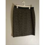 Sunny Leigh  Black Silver Metallic Pencil Lined Skirt Size Large NWOT Photo 1