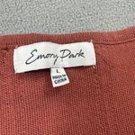Emory park  Corset Crop Top Womens L Off Shoulder Long Sleeve Rust Red Viscose Photo 3