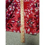 Anthropologie  Bettina Tiered Mini Shirt Dress by Maeve Red Motif Size L Photo 9