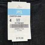 J. McLaughlin  Charter Pant 4 NWT $178 Jeans Wide Leg Cotton Stretch Black Solid Photo 6