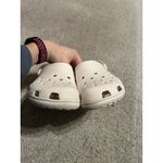 Crocs White Rubber Clogs Men's Size 6 Women's 8 Preowned Stained Photo 4